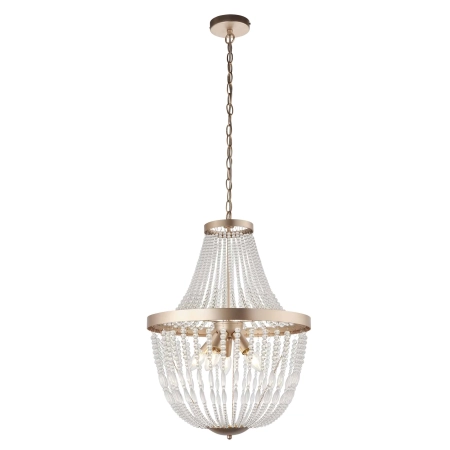 Lampa wisząca złota metalowa z koralikami 5-punktowa 81913 z serii Celine - Endon Lighting