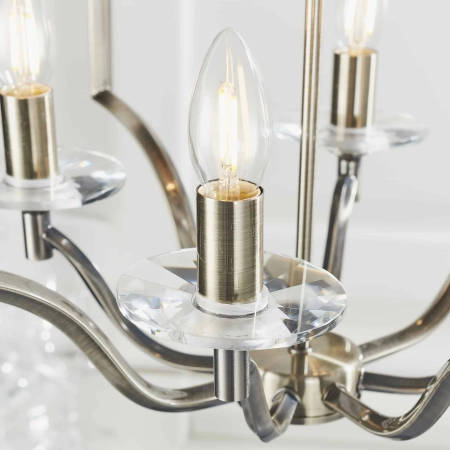 Lampa wisząca metalowa mosiężna 4-punktowa 81916 z serii Lainey - Endon Lighting