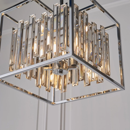 Lampa wisząca chromowana szklana 4-punktowa 81930 z serii ACADIA - Endon Lighting