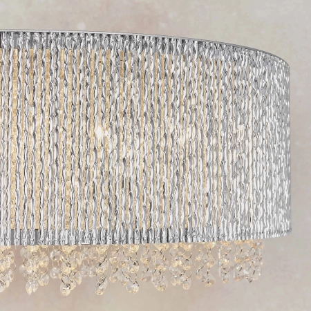 Lampa wisząca chromowana kryształowa 8-punktowa 81979 z serii GALINA - Endon Lighting