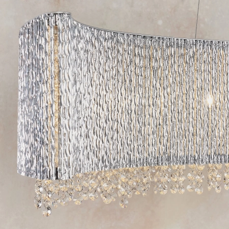 Lampa wisząca chromowana kryształowa 8-punktowa 81979 z serii GALINA - Endon Lighting