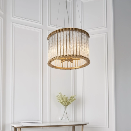 Lampa wisząca złota szklana 6-punktowa 81999 z serii Romola - Endon Lighting