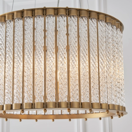 Lampa wisząca złota szklana 6-punktowa 81999 z serii Romola - Endon Lighting