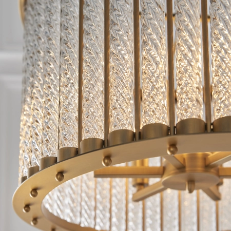 Lampa wisząca złota szklana 6-punktowa 81999 z serii Romola - Endon Lighting