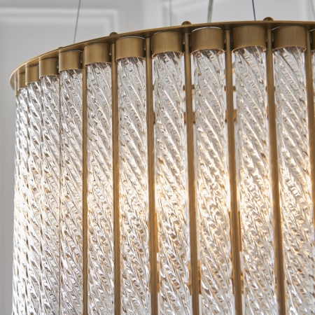Lampa wisząca złota szklana 6-punktowa 81999 z serii Romola - Endon Lighting