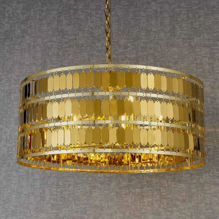 Lampa wisząca złota metalowa 5-punktowa 56cm 90299 z serii Eldora - Endon Lighting