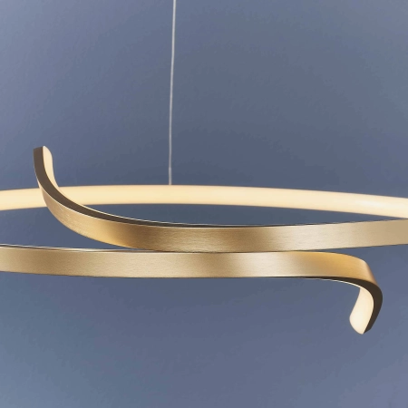 Lampa wisząca LED złota metalowa okrągła 57cm 90323 z serii Rafe - Endon Lighting