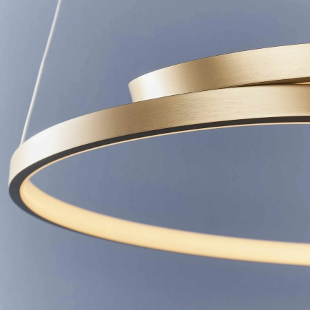 Lampa wisząca LED złota metalowa okrągła 57cm 90323 z serii Rafe - Endon Lighting