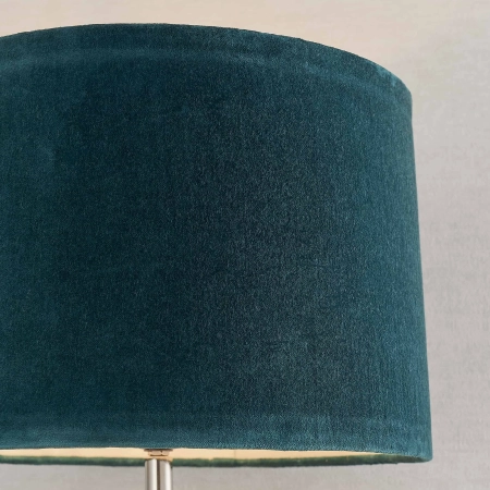 Lampa stołowa szklana z niebieskim abażurem 90545 z serii Winslet - Endon Lighting