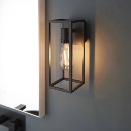 Kinkiet metalowy czarny geometryczny 27cm 91993 z serii HERBERT - Endon Lighting