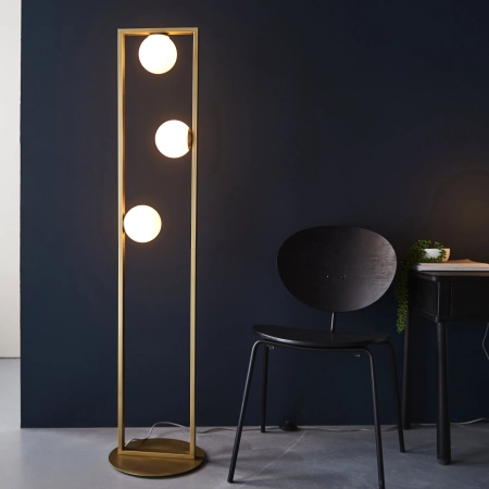 Lampa podłogowa złota metalowa 3-punktowa 92494 z serii Teo - Endon Lighting