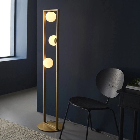 Lampa podłogowa złota metalowa 3-punktowa 92494 z serii Teo - Endon Lighting