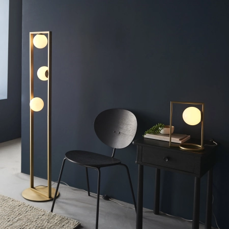 Lampa podłogowa złota metalowa 3-punktowa 92494 z serii Teo - Endon Lighting