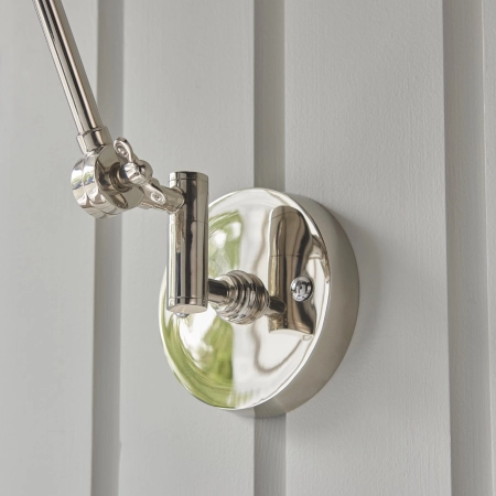 Kinkiet metalowy czarno-srebrny regulowany 93431 z serii Lehal - Endon Lighting