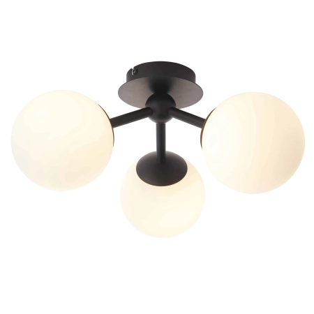 Lampa sufitowa łazienkowa czarna 3-punktowa 93489 z serii Pulsa - Endon Lighting