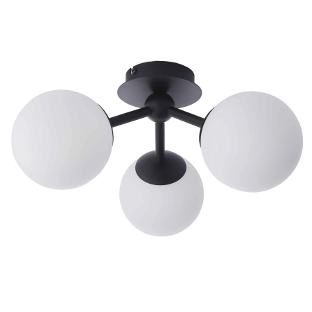 Lampa sufitowa łazienkowa czarna 3-punktowa 93489 z serii Pulsa - Endon Lighting