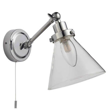 Kinkiet łazienkowy chromowany szklany IP44 93853 z serii Faraday - Endon Lighting