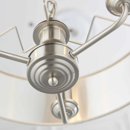 Lampa wisząca 3-punktowa z tkaniny i chromu 94361 z serii Highclere - Endon Lighting