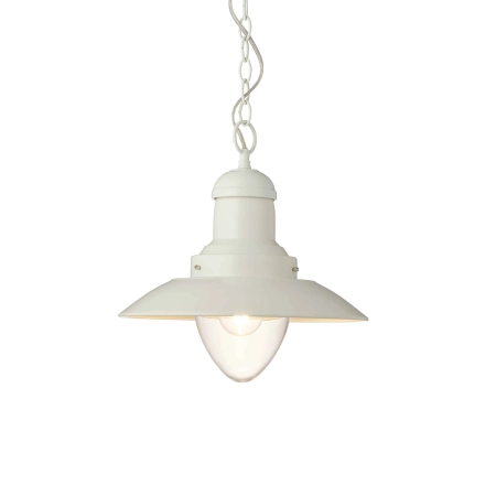 Lampa wisząca metalowa biała 33cm 94371 z serii Polperro - Endon Lighting