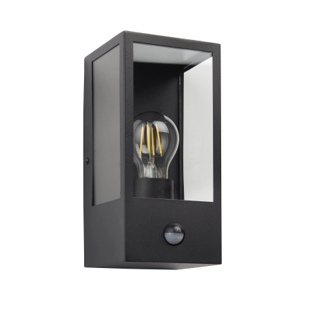 Kinkiet zewnętrzny czarny metalowy z czujnikiem ruchu 94995 z serii OXFORD - Endon Lighting
