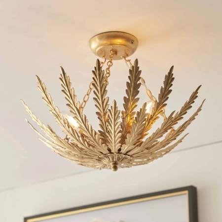 Lampa sufitowa złota metalowa 3-punktowa 95039 z serii Delphine - Endon Lighting