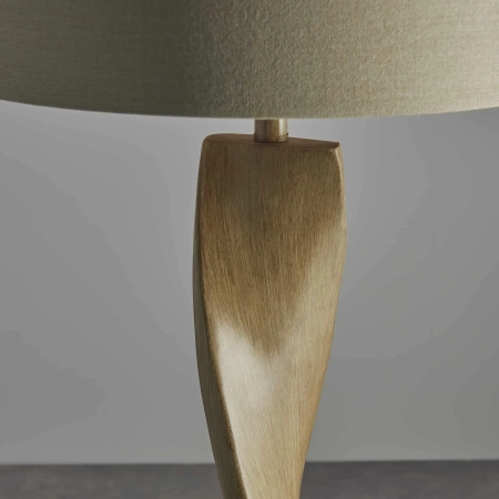 Lampa podłogowa z żywicy z beżowym abażurem 95454 z serii ABIA - Endon Lighting