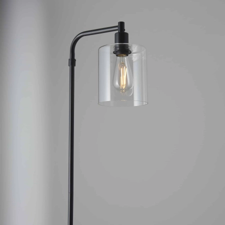 Lampa podłogowa czarna metalowa ze szklanym kloszem 95456 z serii Toledo - Endon Lighting