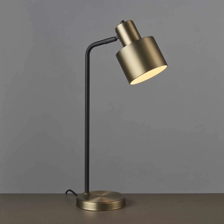 Lampa stołowa metalowa mosiężno-czarna 58,5cm 95464 z serii Mayfield - Endon Lighting