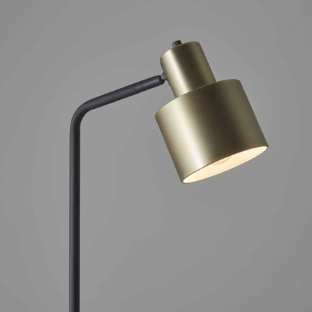 Lampa podłogowa metalowa mosiężno-czarna 148cm 95465 z serii Mayfield - Endon Lighting