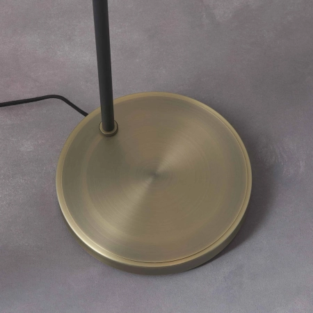 Lampa podłogowa metalowa mosiężno-czarna 148cm 95465 z serii Mayfield - Endon Lighting