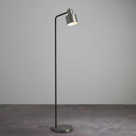 Lampa podłogowa metalowa srebrno-czarna 148cm 95471 z serii Mayfield - Endon Lighting