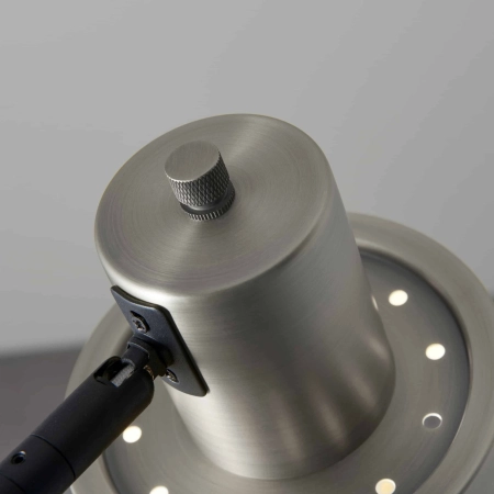Lampa podłogowa metalowa srebrno-czarna 148cm 95471 z serii Mayfield - Endon Lighting