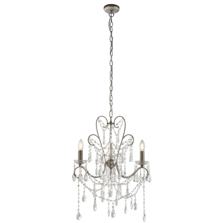 Lampa wisząca kryształowa srebrna 3-punktowa 95524 z serii Berkley - Endon Lighting