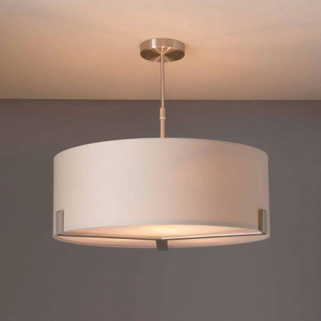 Lampa wisząca beżowa z tkaniny 3-punktowa 95834 z serii HAYFIELD - Endon Lighting