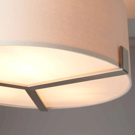 Lampa wisząca beżowa z tkaniny 3-punktowa 95834 z serii HAYFIELD - Endon Lighting