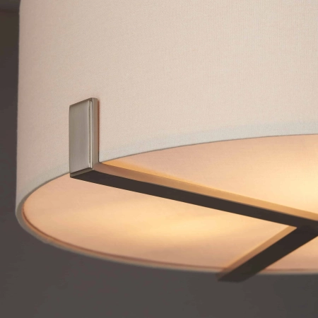Lampa wisząca beżowa z tkaniny 3-punktowa 95834 z serii HAYFIELD - Endon Lighting