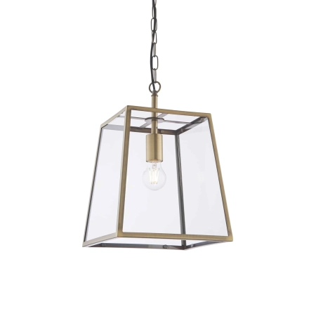 Lampa wisząca mosiężna szklana 1-punktowa 95835 z serii HURST - Endon Lighting