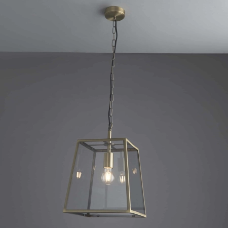 Lampa wisząca mosiężna szklana 1-punktowa 95835 z serii HURST - Endon Lighting
