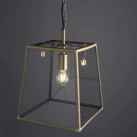 Lampa wisząca mosiężna szklana 1-punktowa 95835 z serii HURST - Endon Lighting