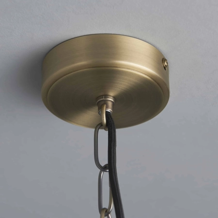 Lampa wisząca mosiężna szklana 1-punktowa 95835 z serii HURST - Endon Lighting