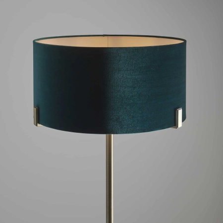 Lampa podłogowa zielona z mosiężną podstawą 95838 z serii Hayfield - Endon Lighting