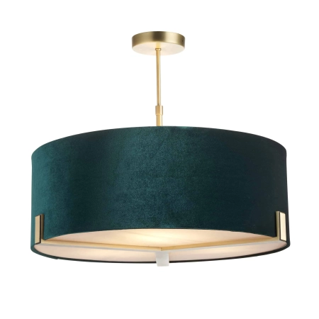 Lampa wisząca zielona welurowa 3-punktowa 95839 z serii Hayfield - Endon Lighting