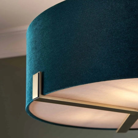 Lampa wisząca zielona welurowa 3-punktowa 95839 z serii Hayfield - Endon Lighting