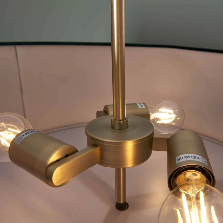 Lampa wisząca zielona welurowa 3-punktowa 95839 z serii Hayfield - Endon Lighting