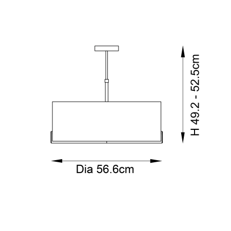 Lampa wisząca zielona welurowa 3-punktowa 95839 z serii Hayfield - Endon Lighting
