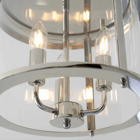 Plafon metalowy srebrny 3-punktowy 96153 z serii Hampworth - Endon Lighting