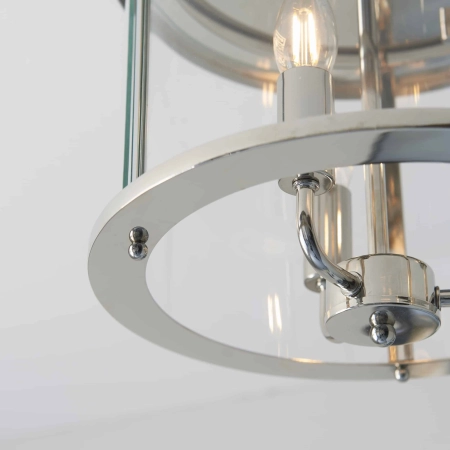 Plafon metalowy srebrny 3-punktowy 96153 z serii Hampworth - Endon Lighting