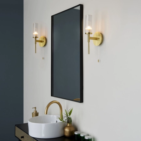 Kinkiet mosiężny ze szklanym kloszem 96163 z serii Talo - Endon Lighting