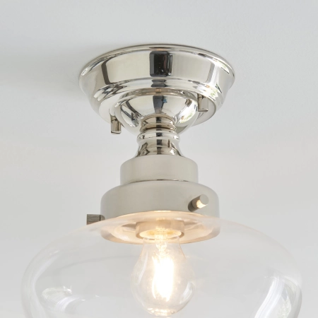 Lampa sufitowa niklowana szklana 25cm 96170 z serii Camberley - Endon Lighting