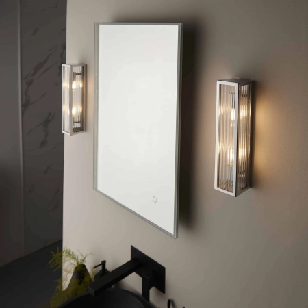 Kinkiet łazienkowy chromowany szklany 2-punktowy 96220 z serii Newham - Endon Lighting